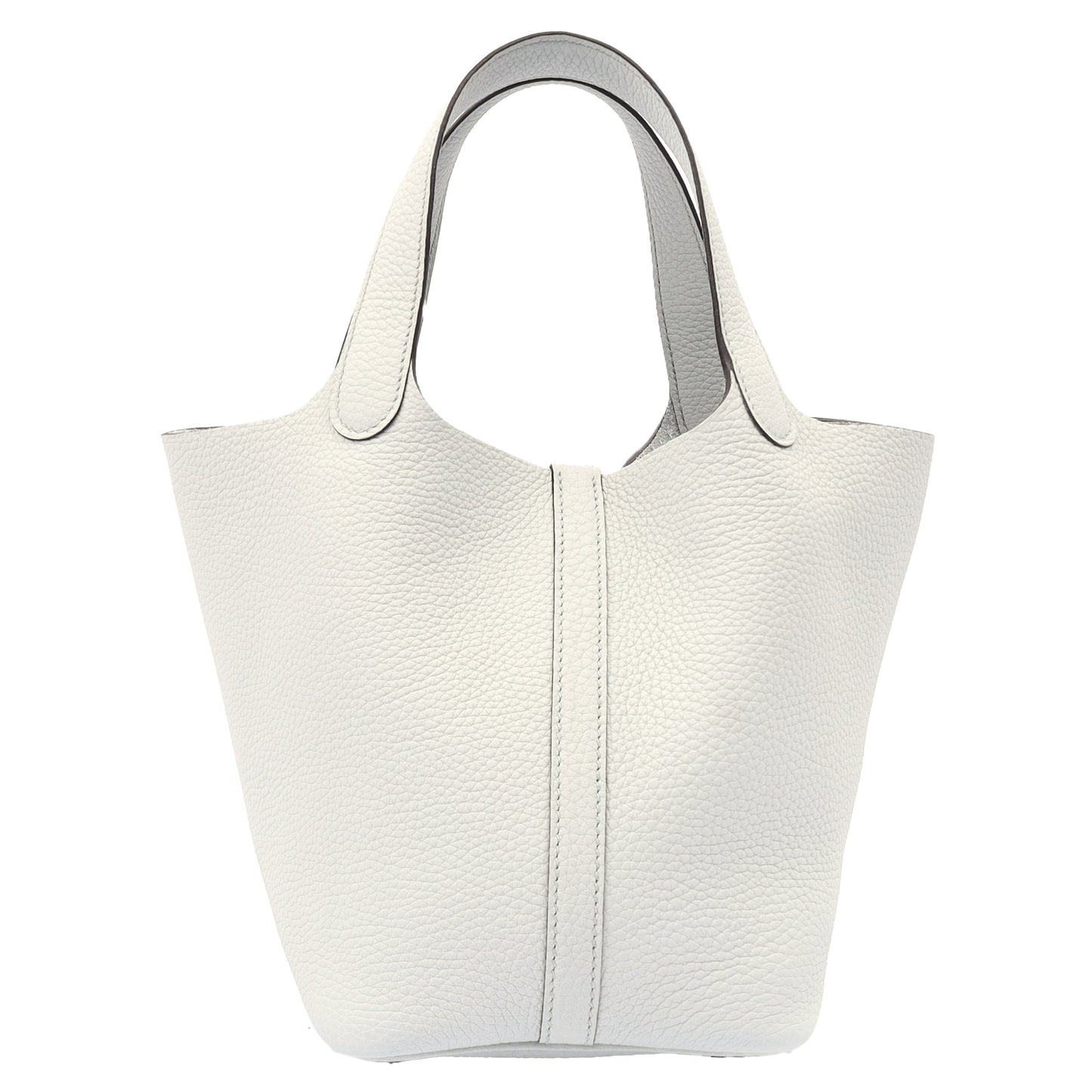 Hermes Picotin 18 in Bleu Pale, Clemence Leather — Alternate View 16