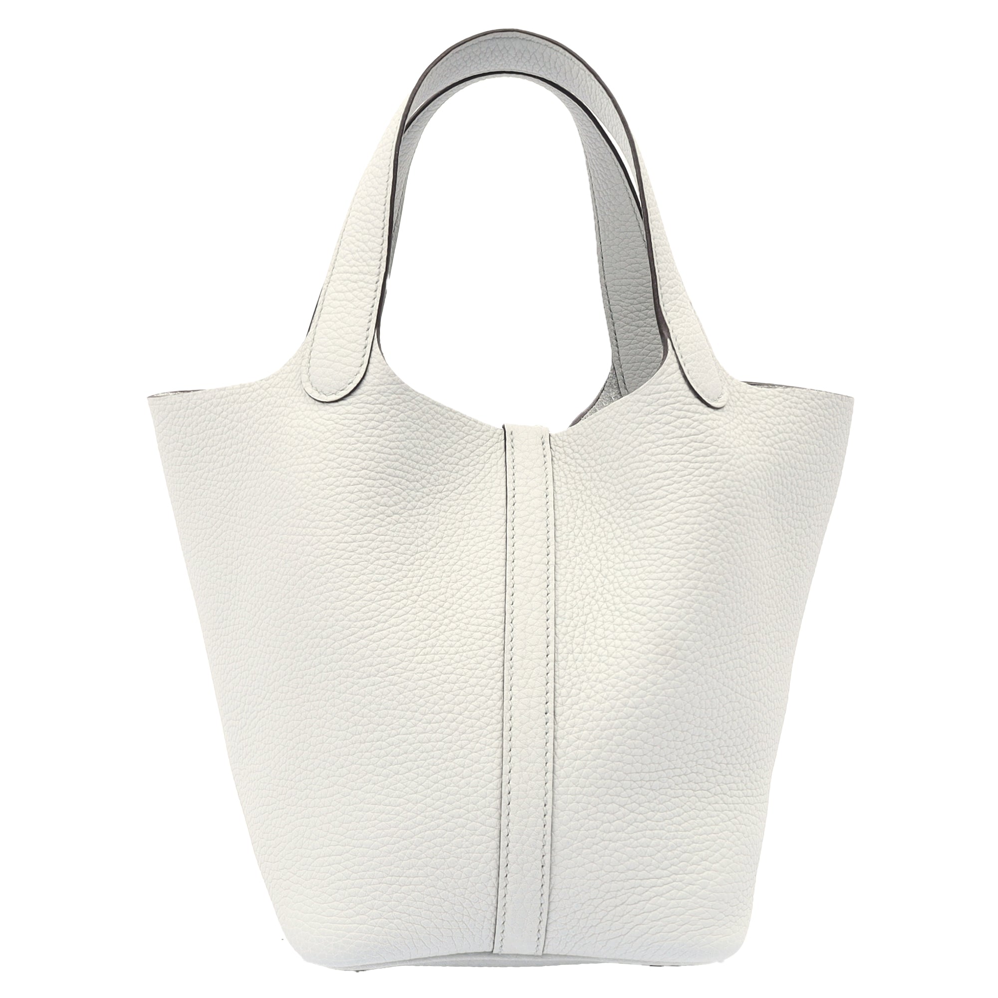 Hermes Picotin 18 in Bleu Pale, Clemence Leather — Alternate View 29
