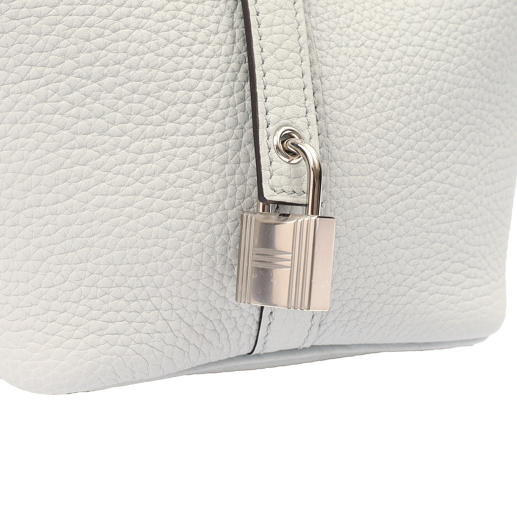 Hermes Picotin 18 in Bleu Pale, Clemence Leather — Alternate View 8