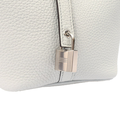 Hermes Picotin 18 in Bleu Pale, Clemence Leather — Alternate View 34