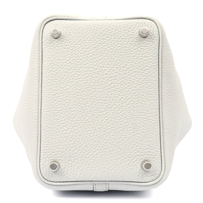 Hermes Picotin 18 in Bleu Pale, Clemence Leather — Alternate View 30