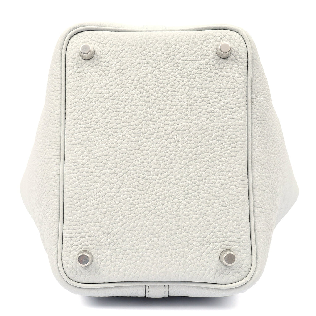 Hermes Picotin 18 in Bleu Pale, Clemence Leather — Alternate View 17