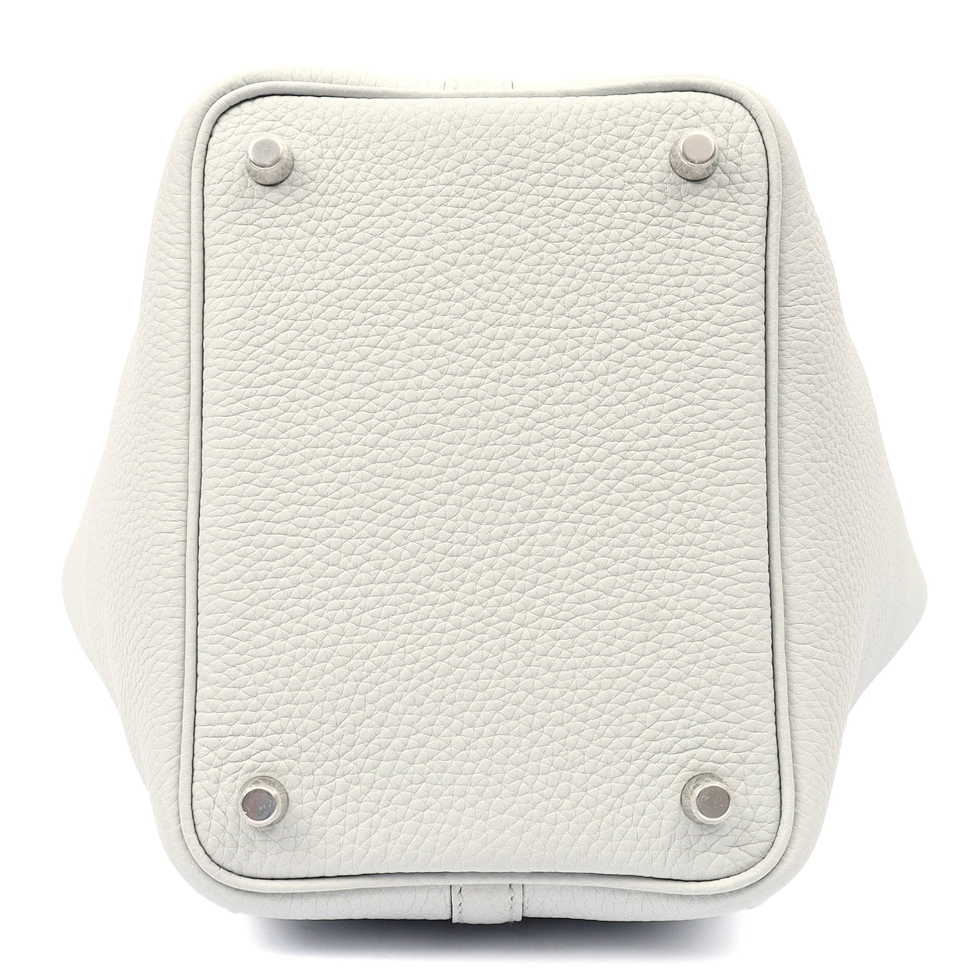 Hermes Picotin 18 in Bleu Pale, Clemence Leather — Alternate View 17