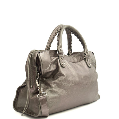 Balenciaga Tote Classic City in Metallic, Veau (Calfskin) — Side View