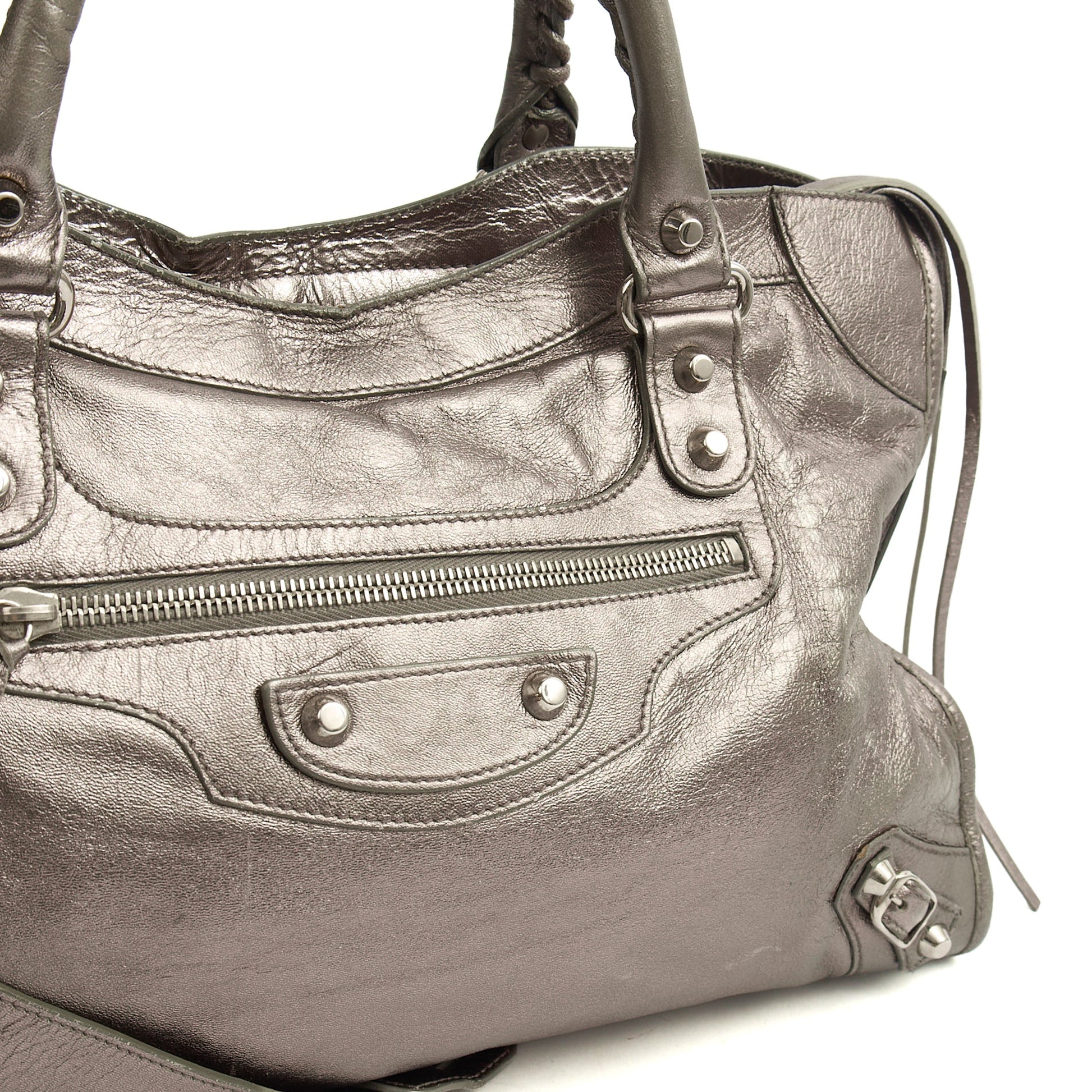 Balenciaga Tote Classic City in Metallic, Veau (Calfskin) — Alternate View 18