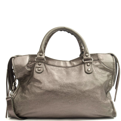 Balenciaga Tote Classic City in Metallic, Veau (Calfskin) — Alternate View 9