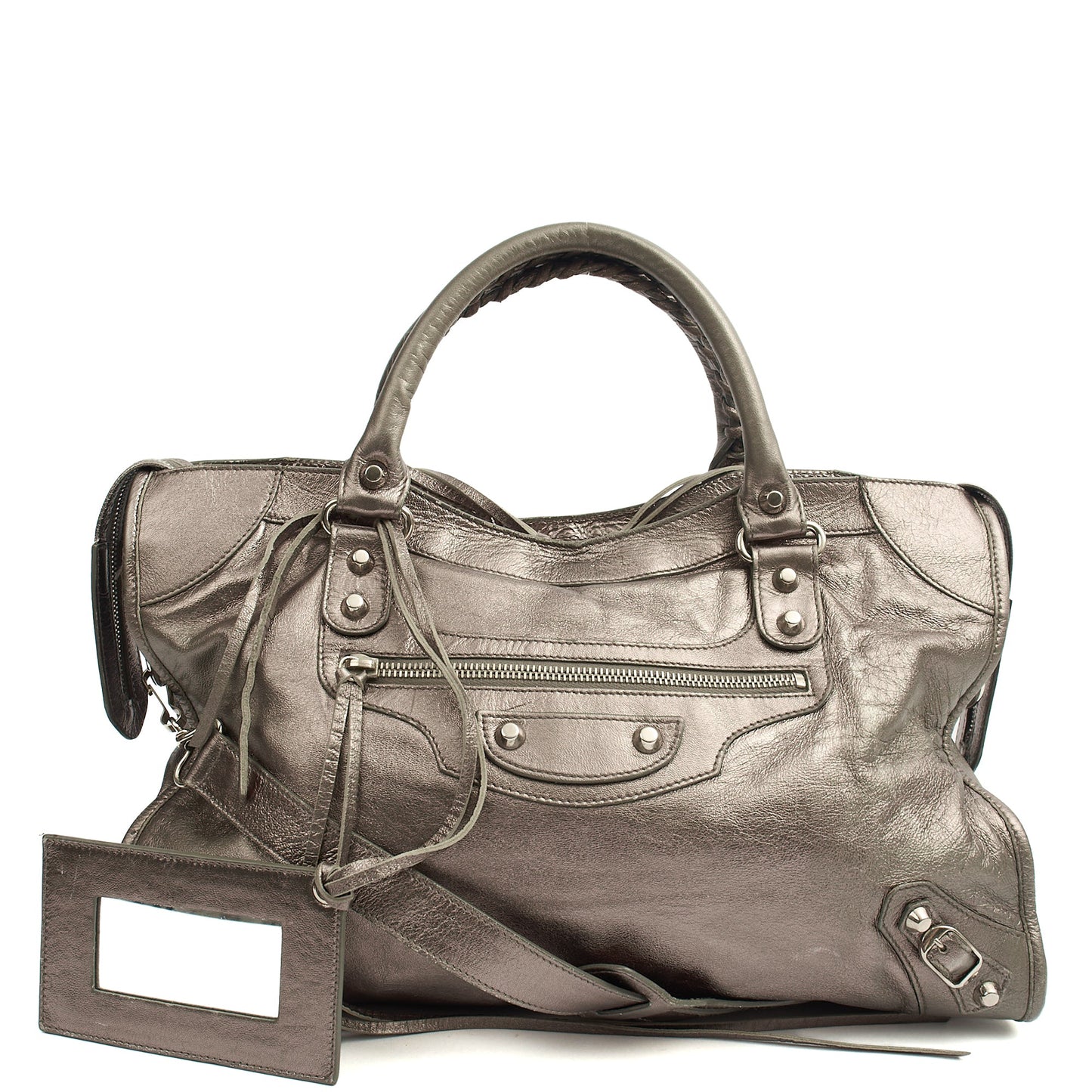 Balenciaga Tote Classic City in Metallic, Veau (Calfskin) — Front View