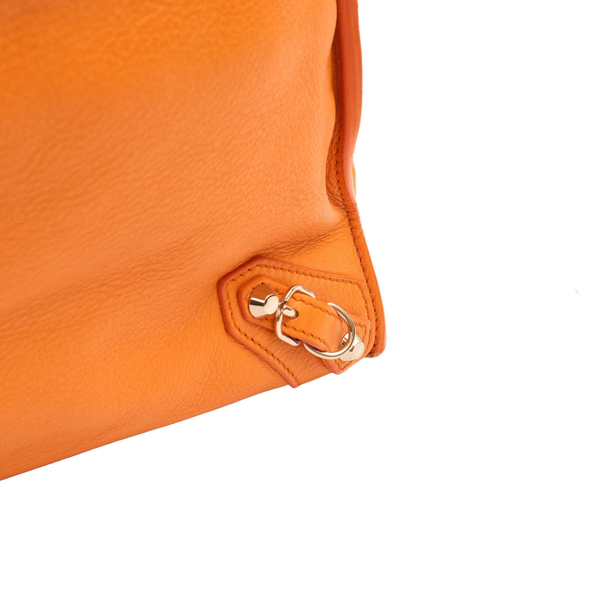 Balenciaga Tote Papier A3 Tote in Orange, Leather — Alternate View 7