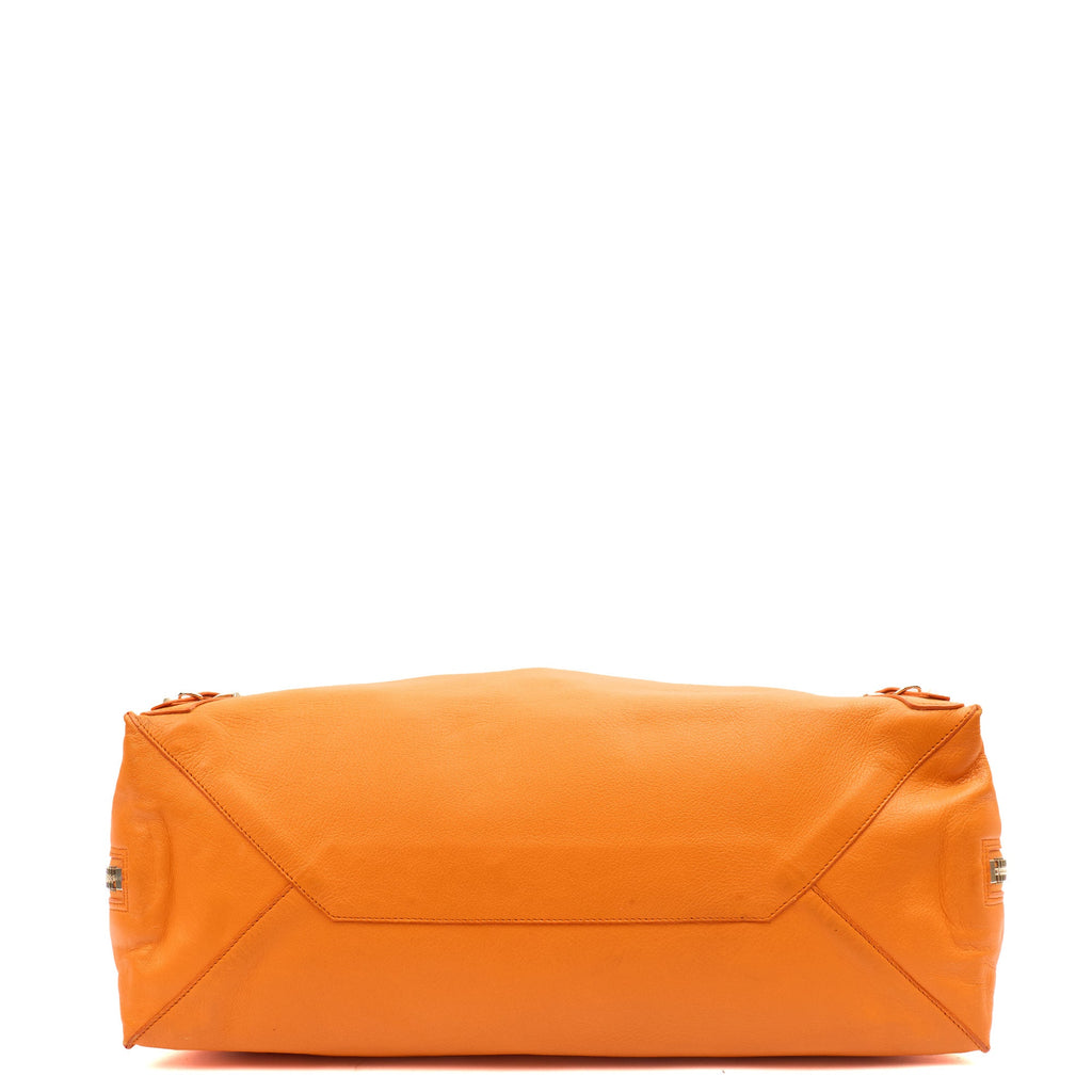 Balenciaga Tote Papier A3 Tote in Orange, Leather — Lifestyle View