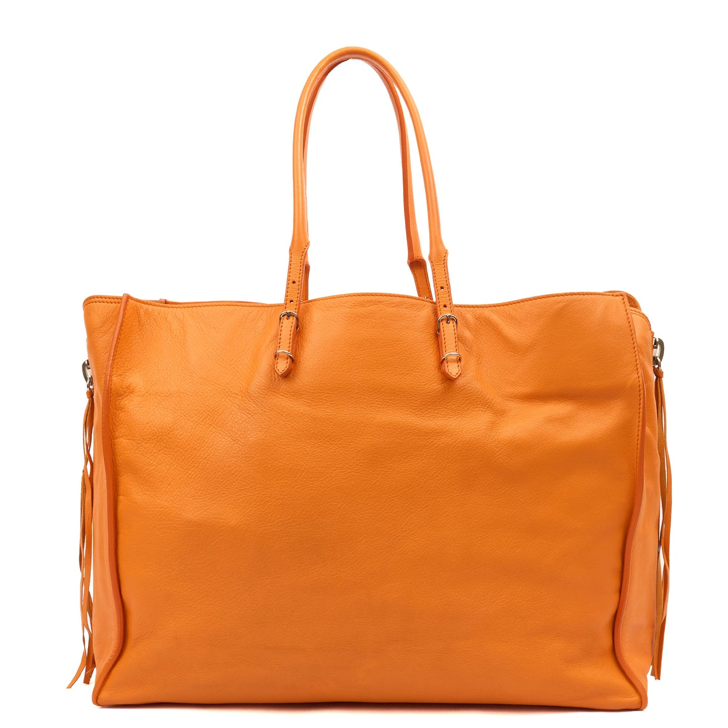 Balenciaga Tote Papier A3 Tote in Orange, Leather — Alternate View 19