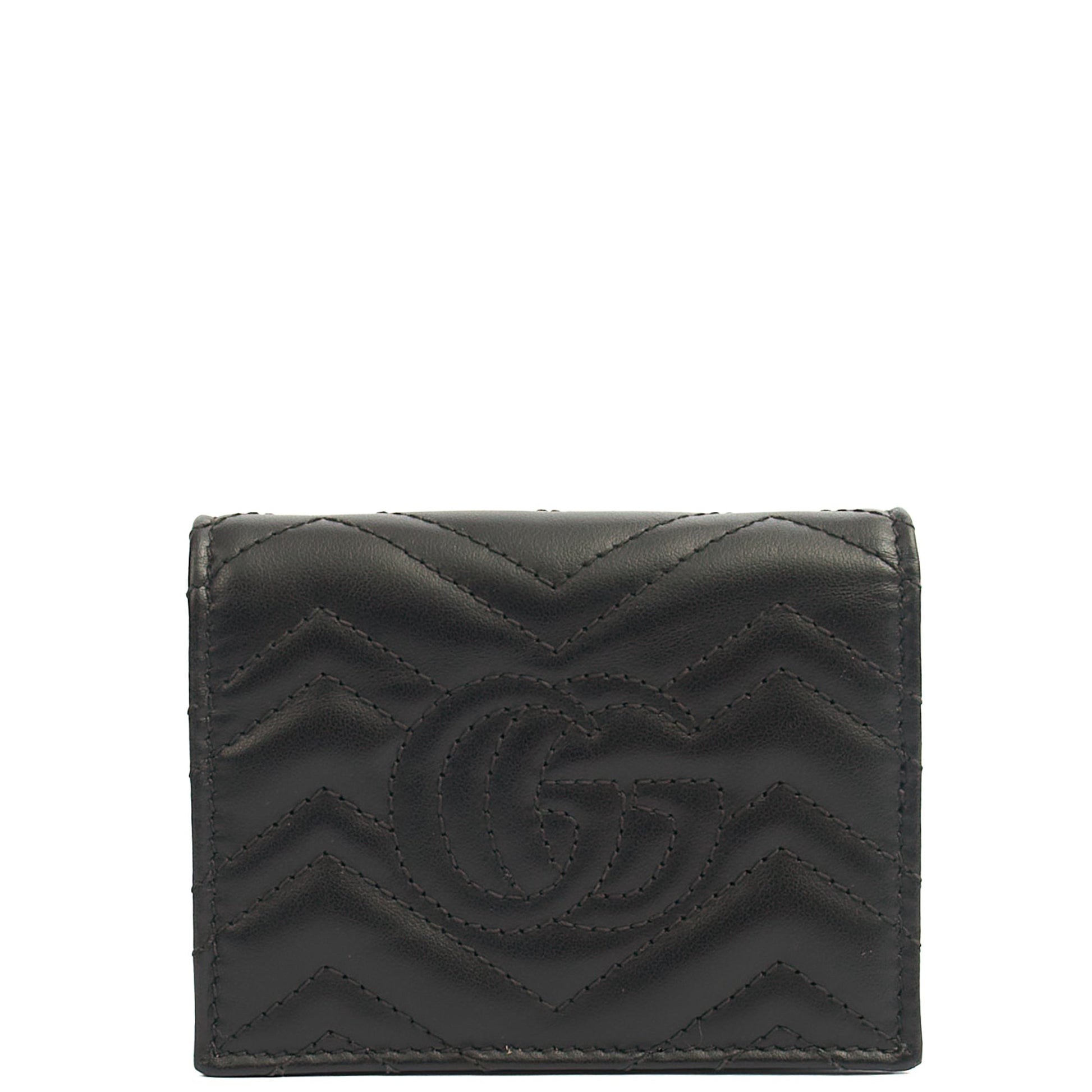 Gucci Wallet Bi-fold Marmont Wallet in Black, Leather — Alternate View 9