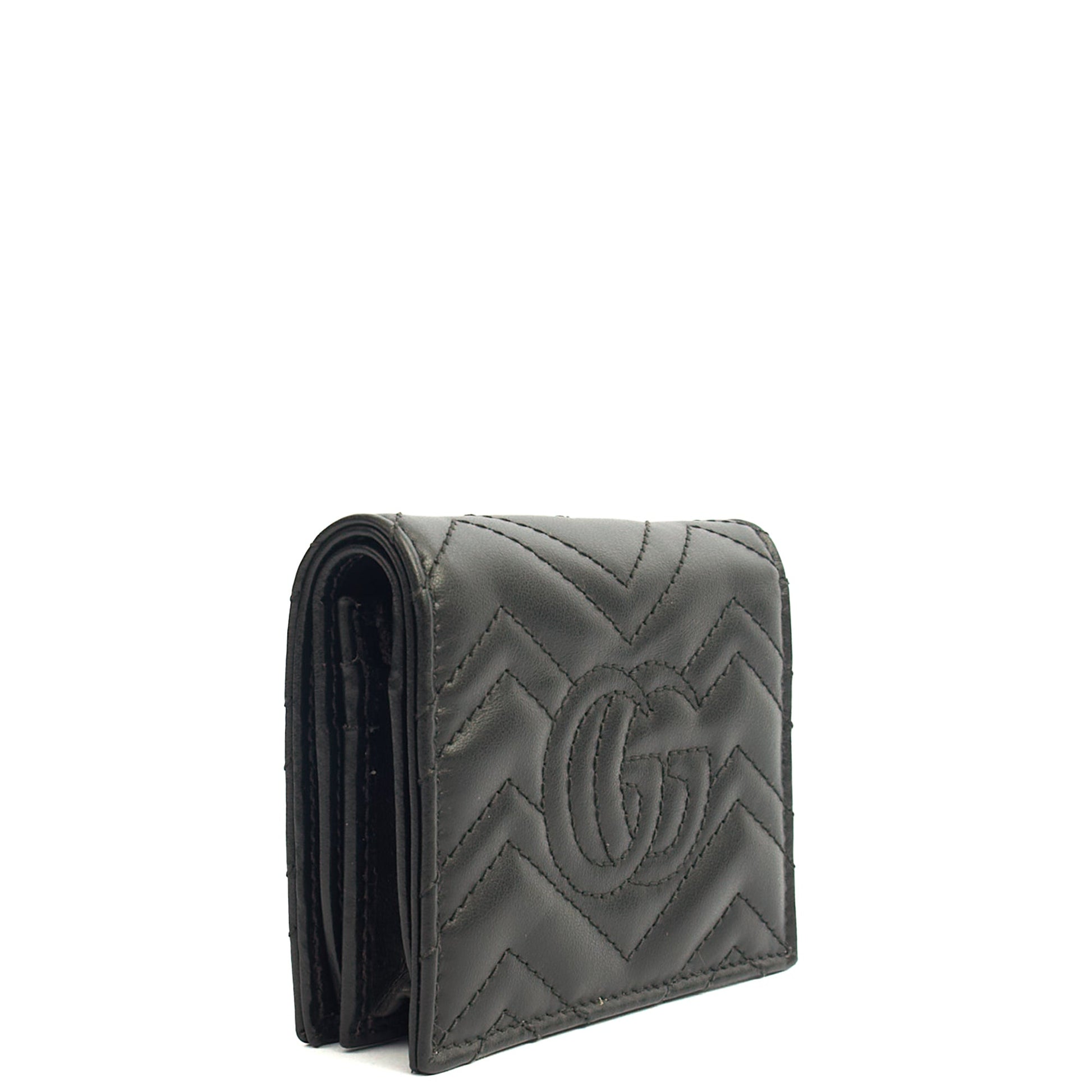 Gucci Wallet Bi-fold Marmont Wallet in Black, Leather — Alternate View 14
