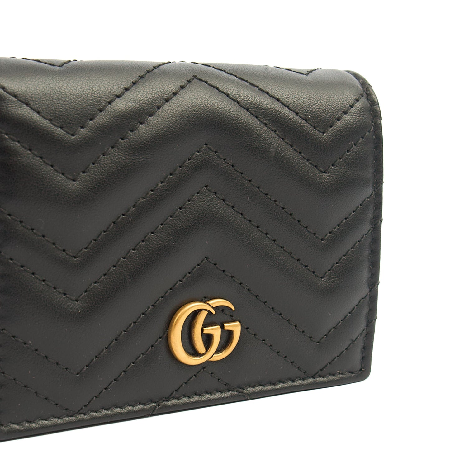 Gucci Wallet Bi-fold Marmont Wallet in Black, Leather — Alternate View 18