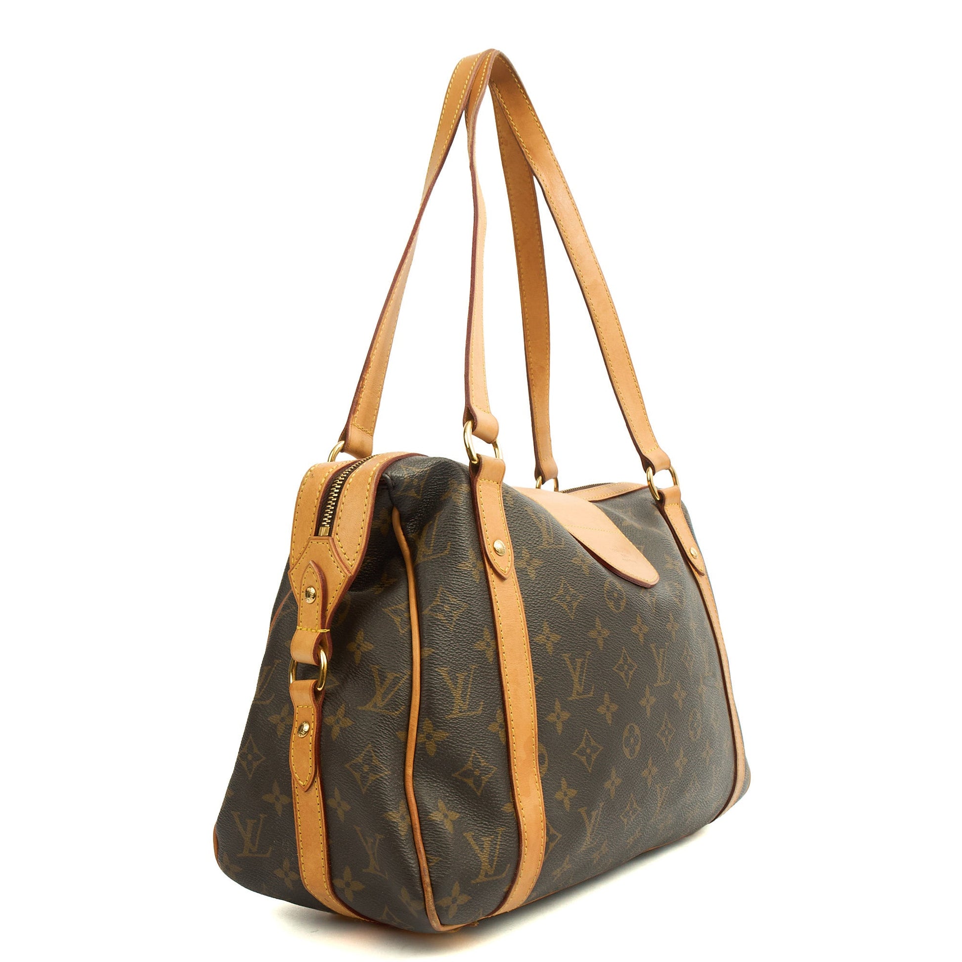 Louis Vuitton Tote Stresa GM in Monogram, Canvas — Side View
