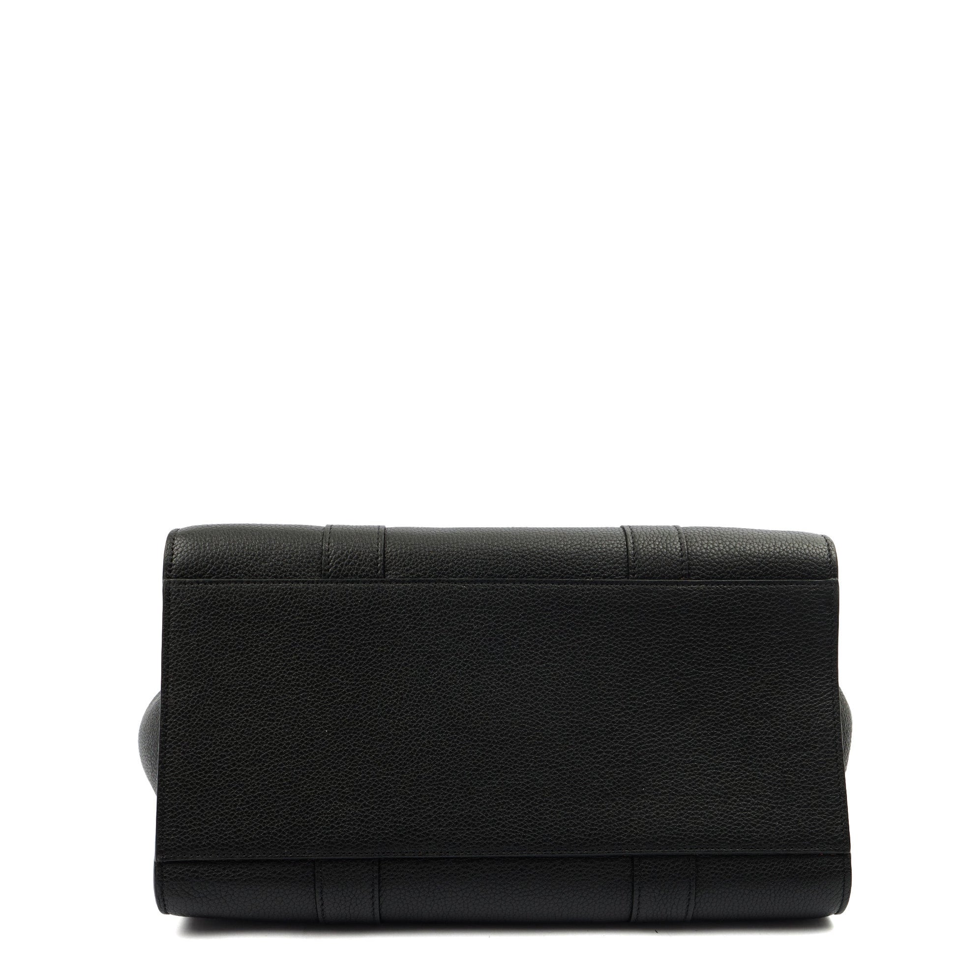 Mulberry Tote Zipped Bayswater in Black, Calfskin Leather — Detail View