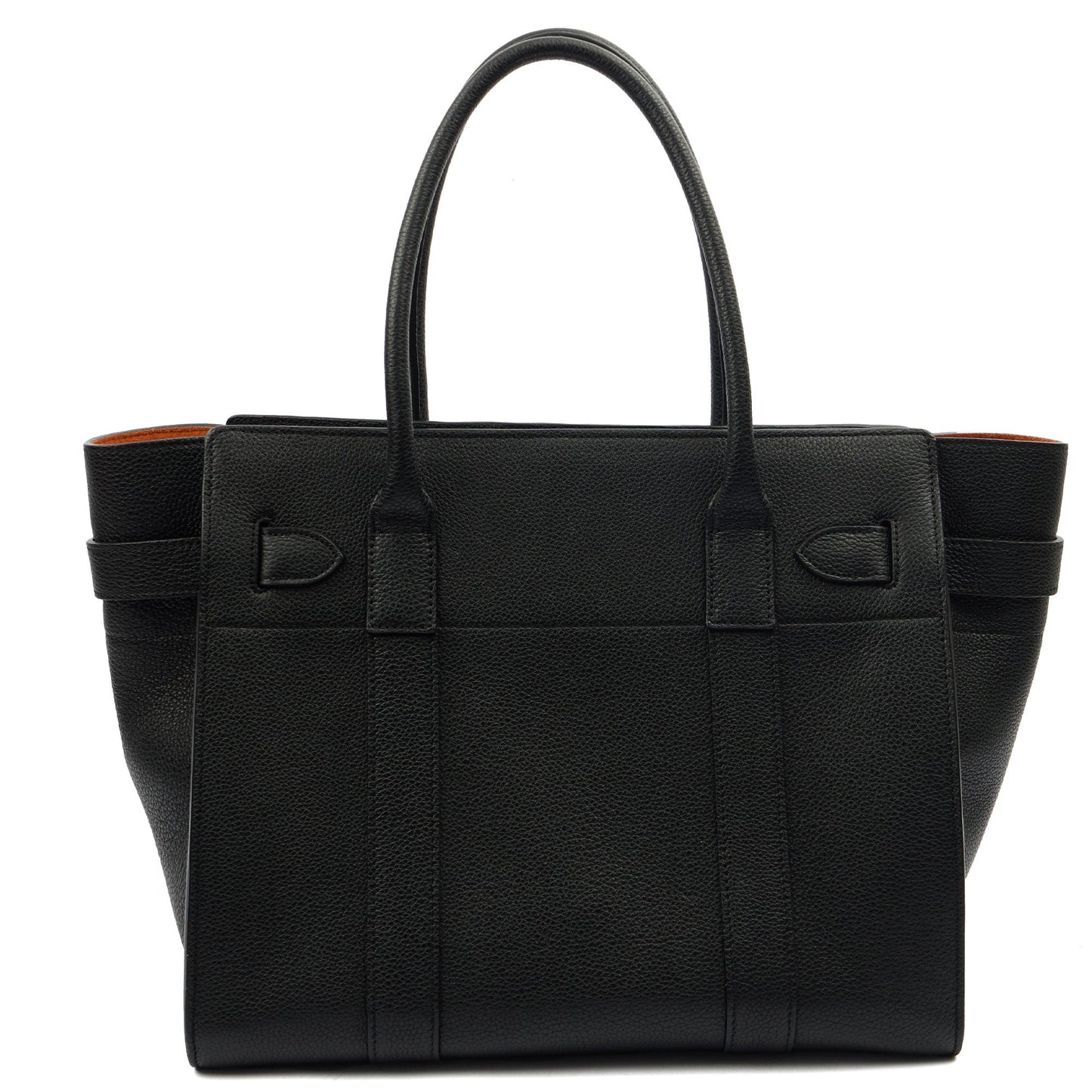 Mulberry Tote Zipped Bayswater in Black, Calfskin Leather — Top View