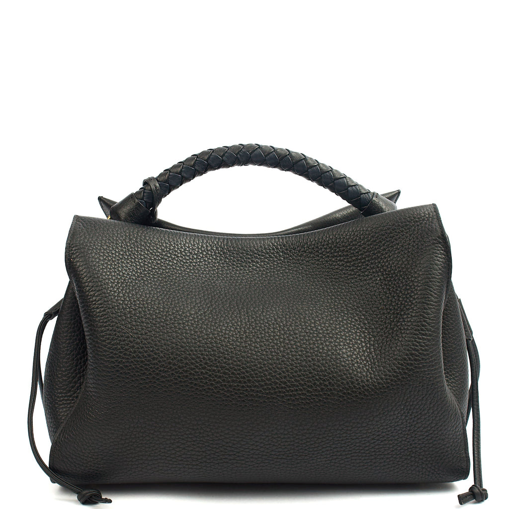 Mulberry Tote Iris - Large in Black, Calfskin Leather — Back View