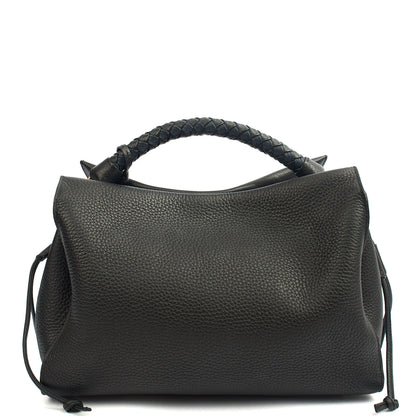 Mulberry Tote Iris - Large in Black, Calfskin Leather — Back View