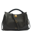 Mulberry Tote Iris - Large in Black, Calfskin Leather — Front View