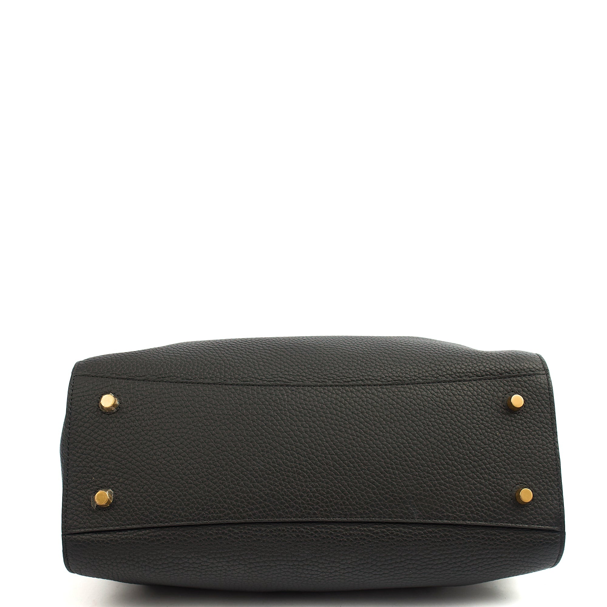 Mulberry Tote Iris - Large in Black, Calfskin Leather — Top View