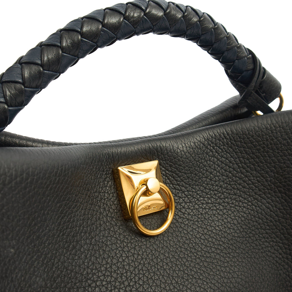 Mulberry Tote Iris - Large in Black, Calfskin Leather — Lifestyle View