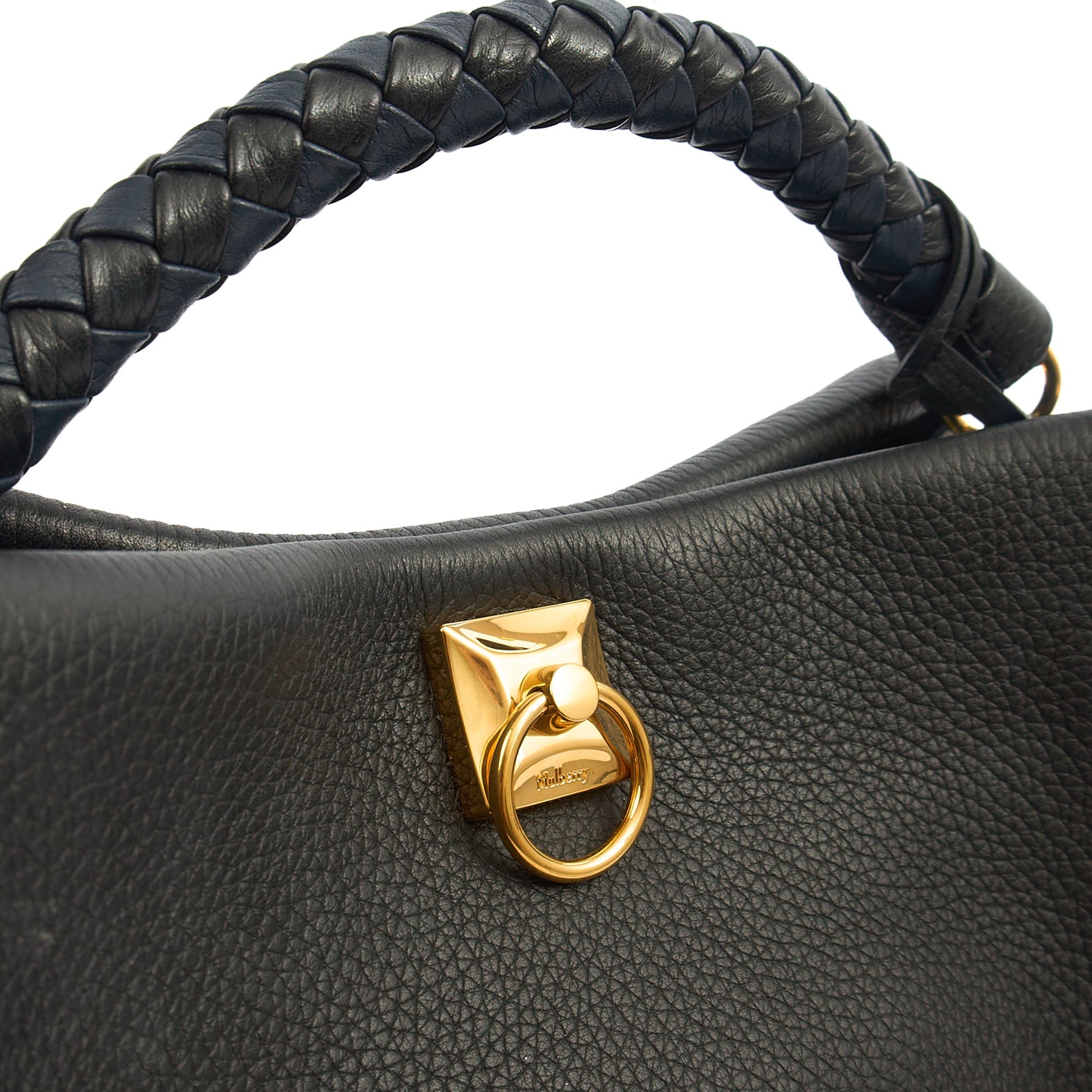Mulberry Tote Iris - Large in Black, Calfskin Leather — Lifestyle View