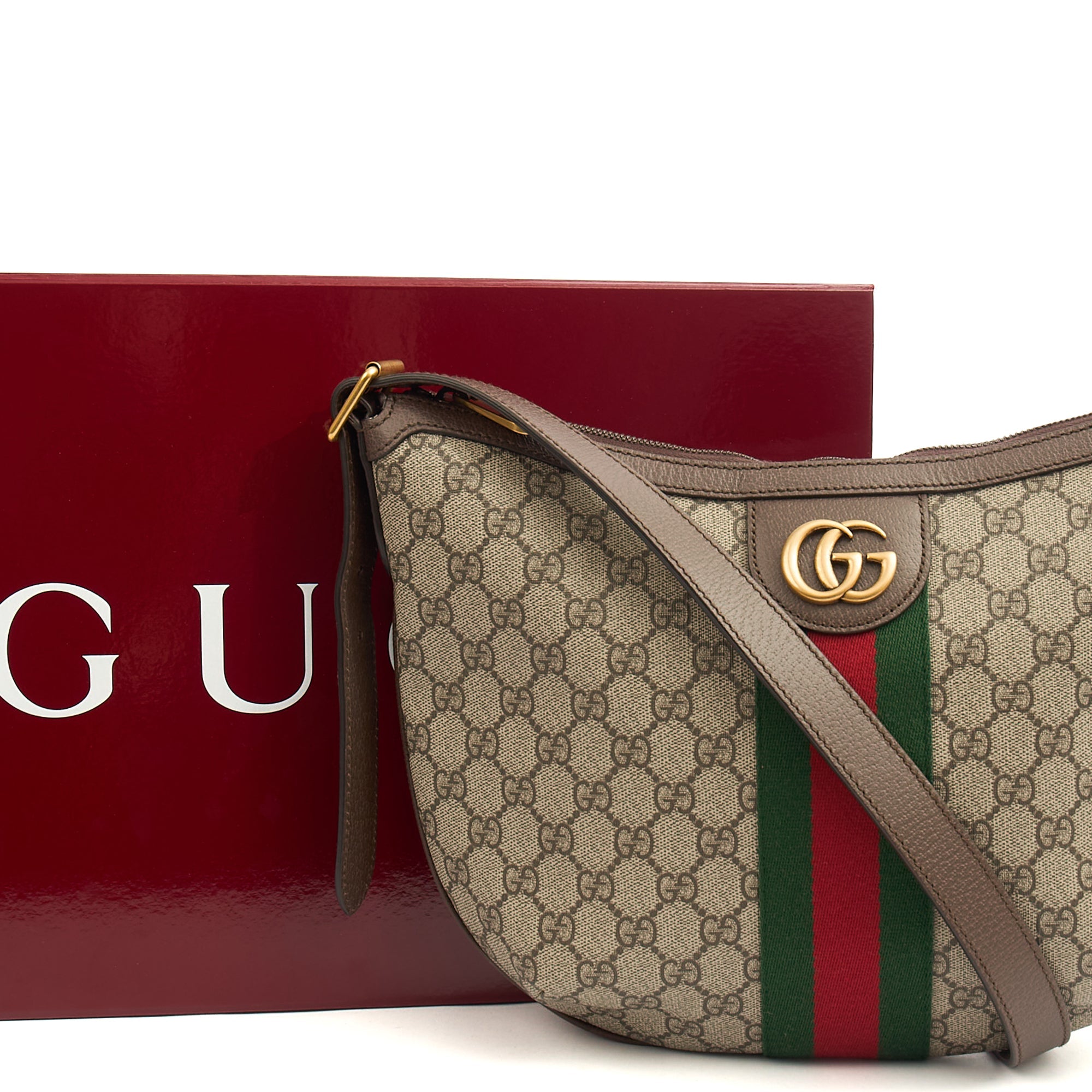 Gucci Cross Body Ophidia Crossbody in GG Supreme, Leather — Alternate View 13