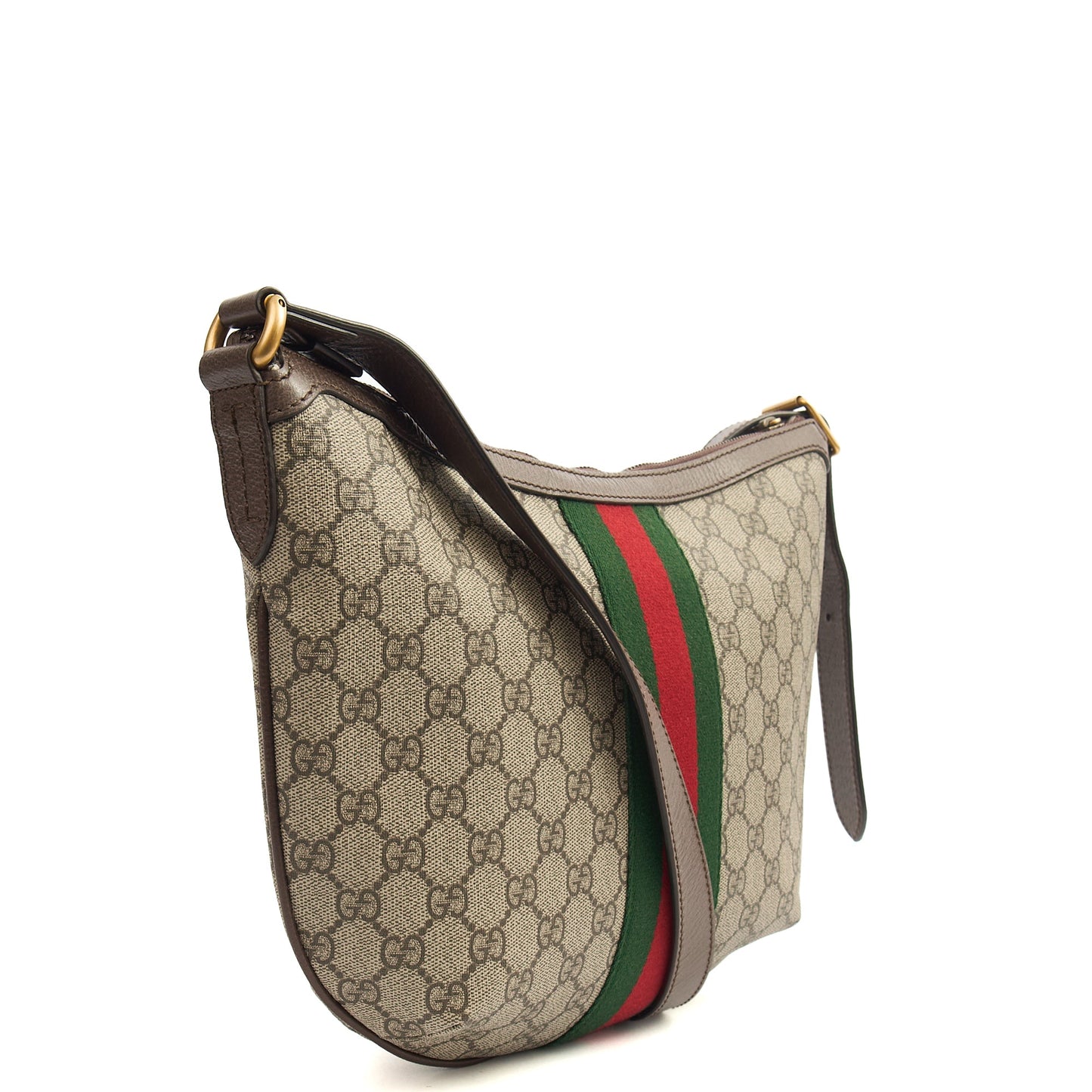 Gucci Cross Body Ophidia Crossbody in GG Supreme, Leather — Side View