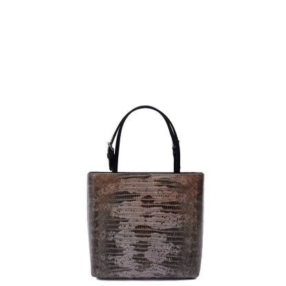 Prada Mini Bag Tote in Neutral, Leather — Front View