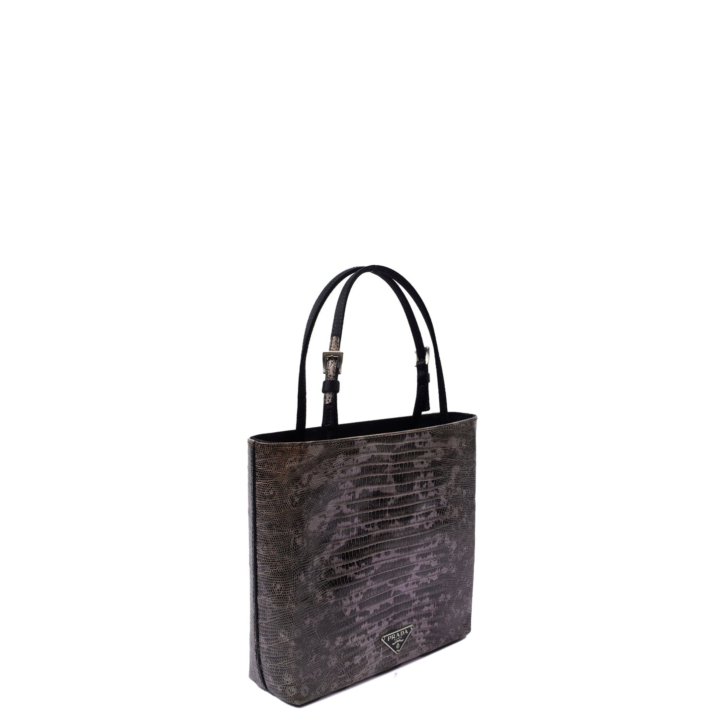 Prada Mini Bag Tote in Neutral, Leather — Side View