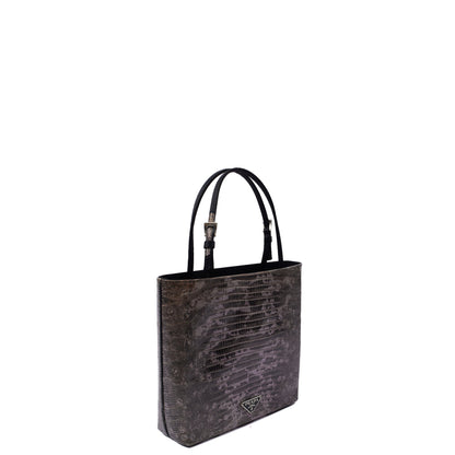 Prada Mini Bag Tote in Neutral, Leather — Side View