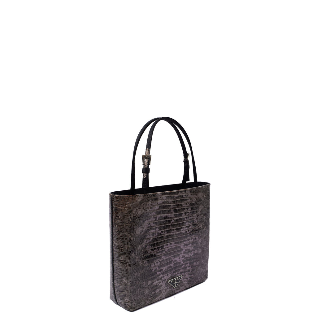 Prada Mini Bag Tote in Neutral, Leather — Alternate View 8