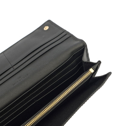 Mulberry Wallet Wallet in Black, Calfskin Leather — Detail View