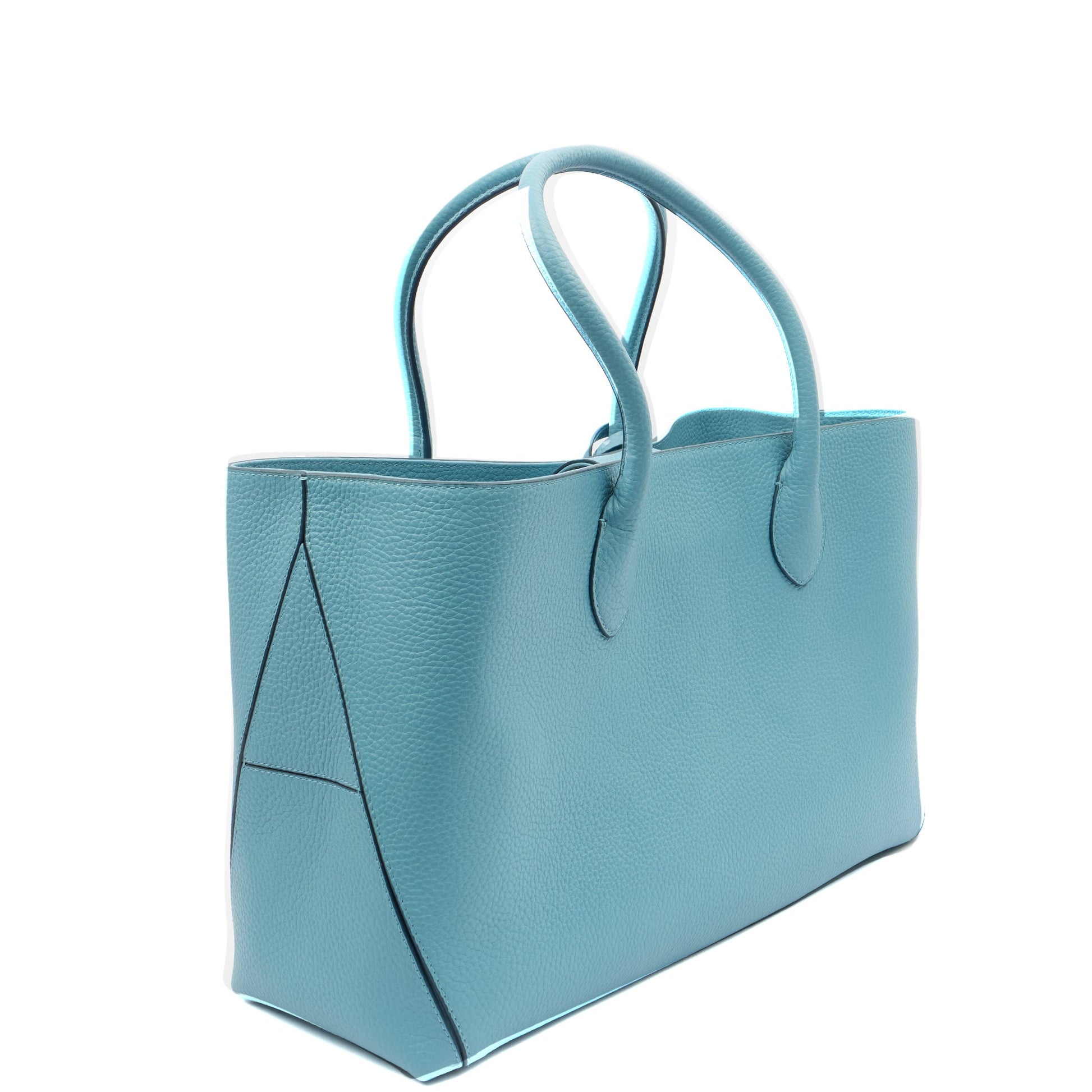 Aspinal of London Tote London Tote- Large in Pebble, Leather — Side View