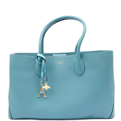 Aspinal of London Tote London Tote- Large in Pebble, Leather — Front View