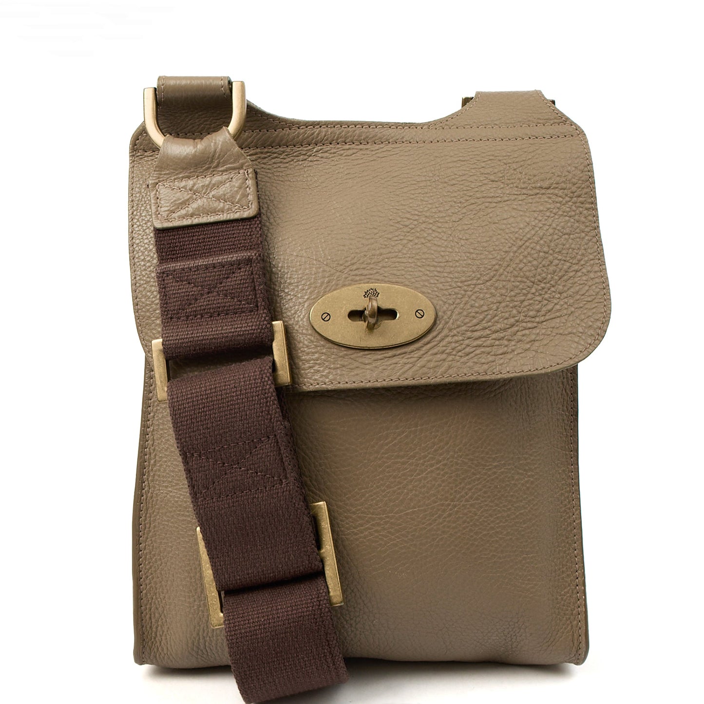 Mulberry Cross Body Antony in Dark Olive, Calfskin Leather — Alternate View 7
