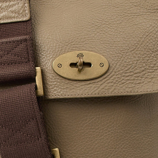 Mulberry Cross Body Antony in Dark Olive, Calfskin Leather — Side View