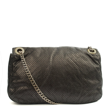 Chanel Shoulder Bag 2.55 Reissue in Black, Calfskin Leather — Back View