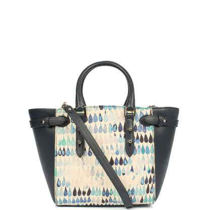 Aspinal of London Top Handle Marylebone Tote - Mini in Blue, Leather — Alternate View 15