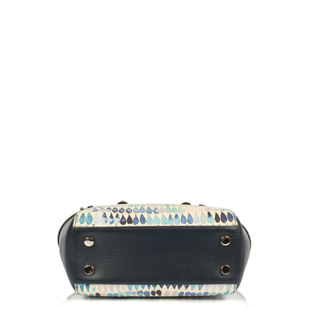 Aspinal of London Top Handle Marylebone Tote - Mini in Blue, Leather — Alternate View 10
