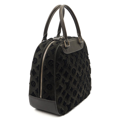 Louis Vuitton Tote Deauville in Black, Canvas — Side View