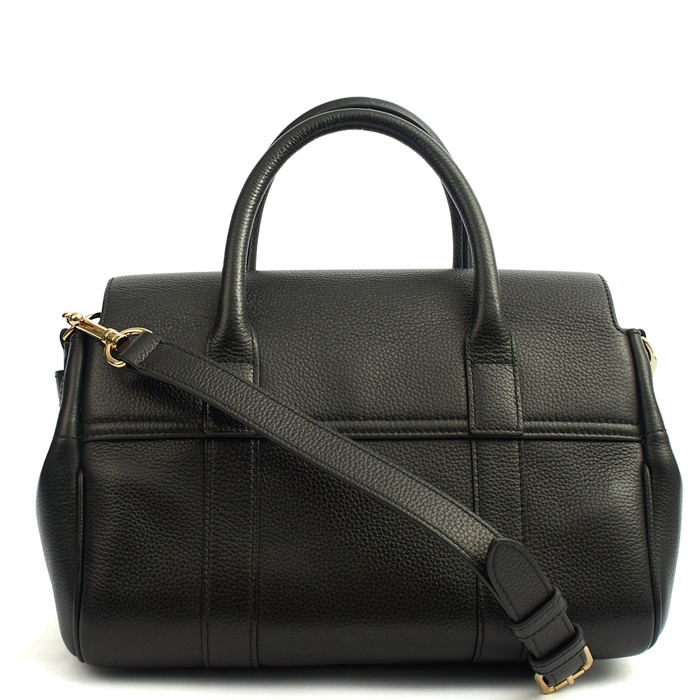 Mulberry Tote Bayswater with Strap- Small in Black, Calfskin Leather — Alternate View 15