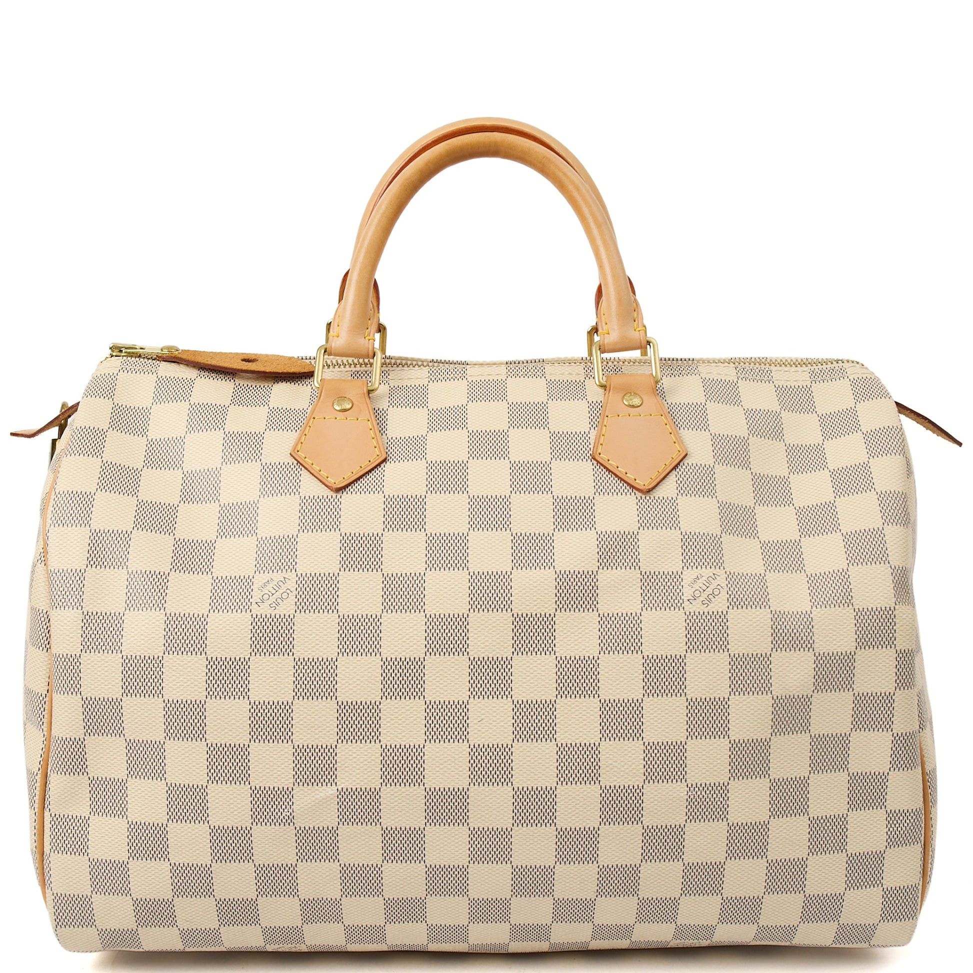 Louis Vuitton Top Handle Speedy 35 in Damier Azur, Canvas — Alternate View 11