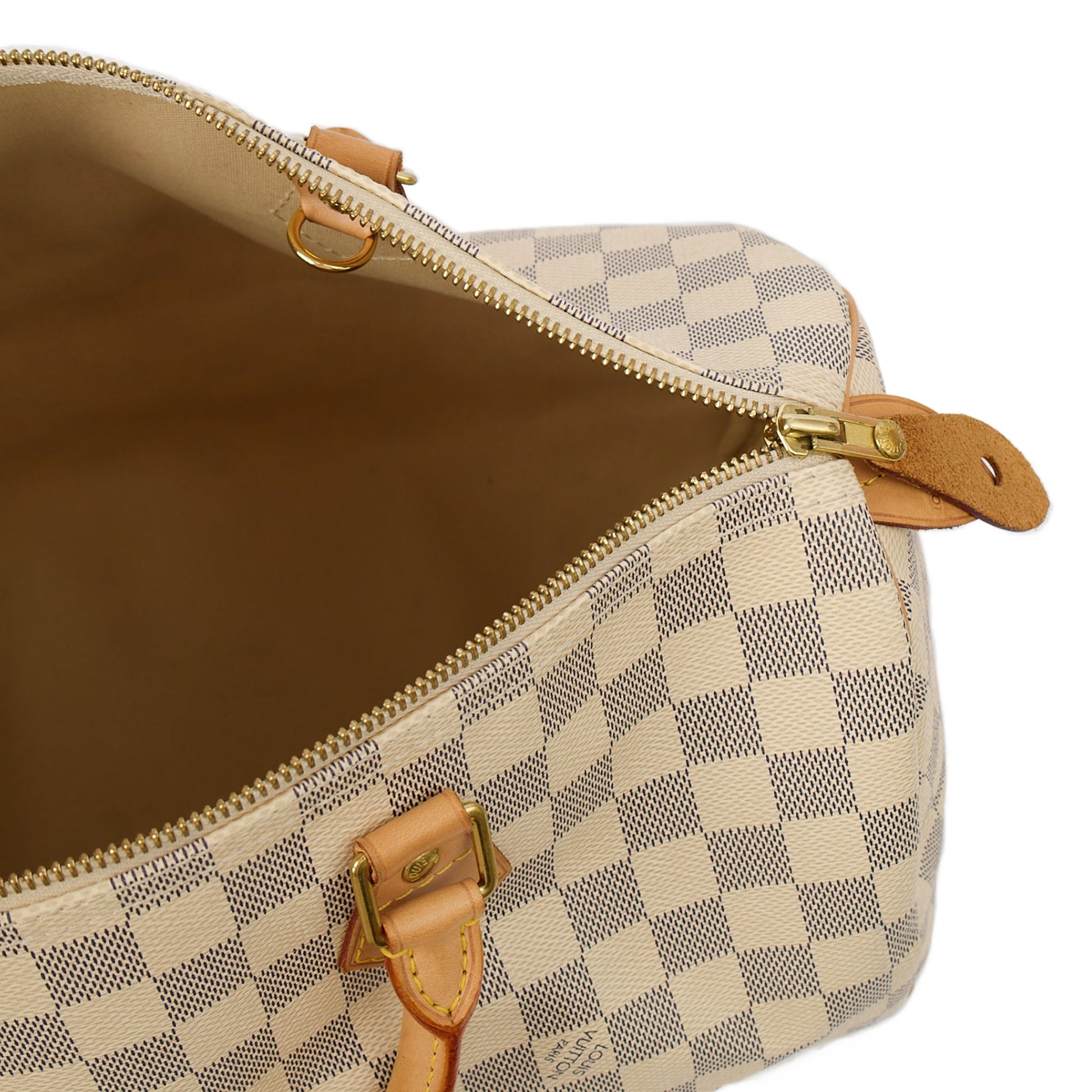Louis Vuitton Top Handle Speedy 35 in Damier Azur, Canvas — Alternate View 7