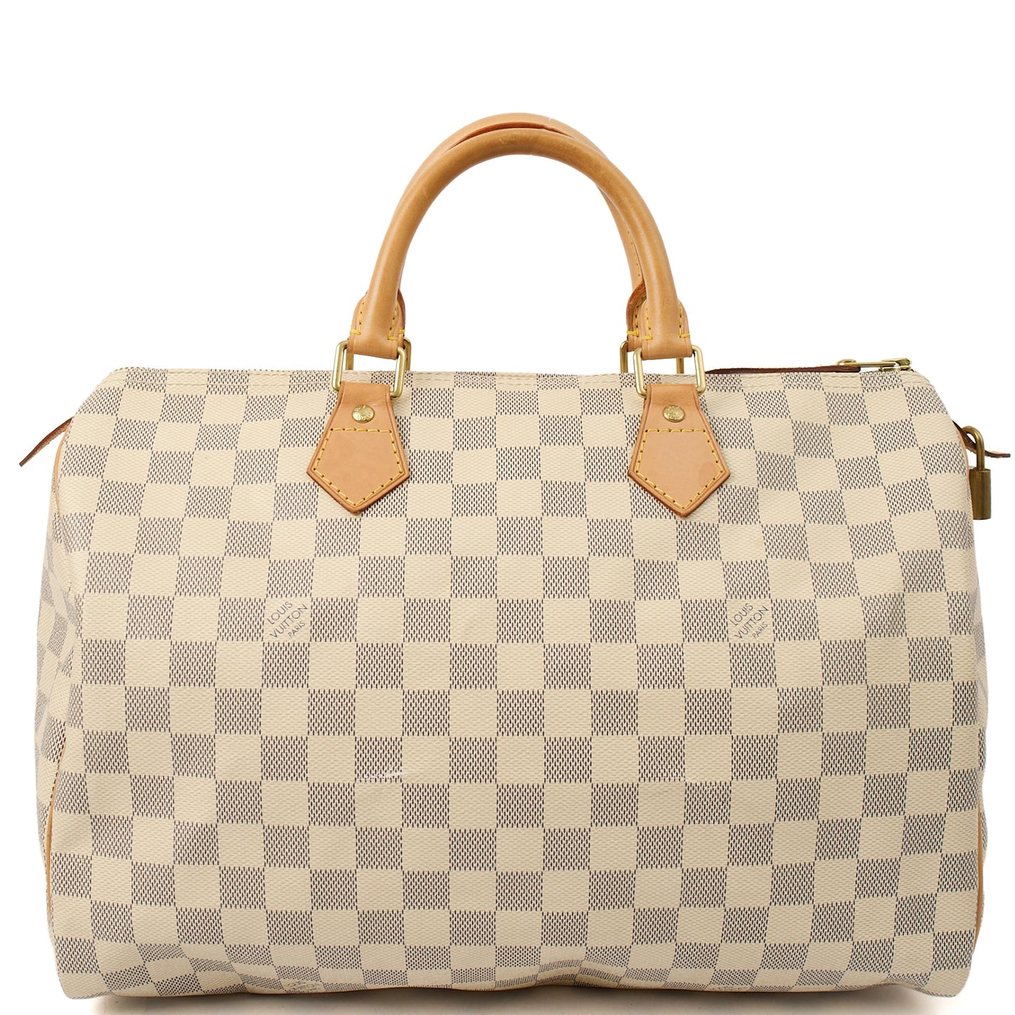 Louis Vuitton Top Handle Speedy 35 in Damier Azur, Canvas — Alternate View 8