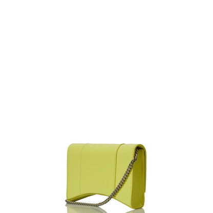 Balenciaga Mini Bag Hourglass Wallet on Chain in Green, Leather — Alternate View 14