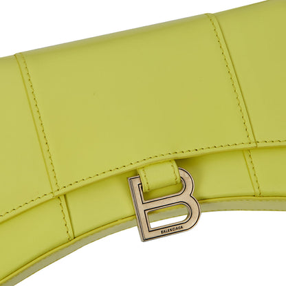 Balenciaga Mini Bag Hourglass Wallet on Chain in Green, Leather — Alternate View 12