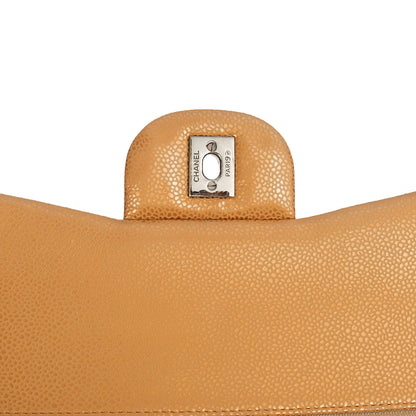 Chanel Cross Body Classic Double Flap - Large in Metallic, Caviar Leather — Alternate View 19