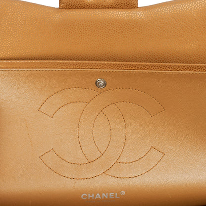 Chanel Cross Body Classic Double Flap - Large in Metallic, Caviar Leather — Alternate View 32