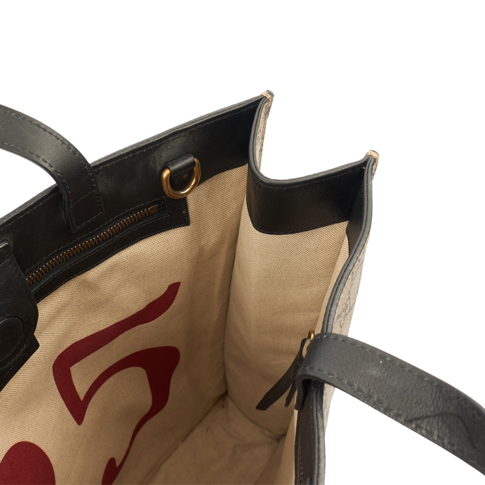 Gucci Tote Tote in GG Supreme, Leather — Lifestyle View